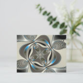 xChrome - Fraktal Postkarte (Stehend Vorderseite)