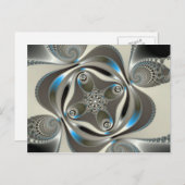 xChrome - Fraktal Postkarte (Vorne/Hinten)