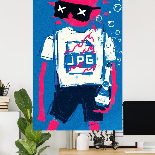 XCOPY Summer JPG WAGMI Farbenfrohe Kunst Mehrere G Poster (Heimbüro)