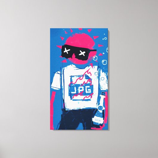 XCOPY Summer JPG WAGMI Pop Art Leinwanddruck (Vorderseite)