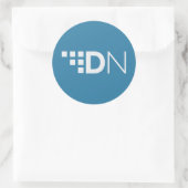 XDN DigitalNote-Logo Runder Aufkleber (Tasche)