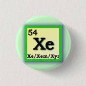 Xe Xem - persönliche Geschlechtspronomina des Button (Vorderseite)