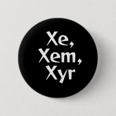 Xe/Xem Pronomen-Knopf Button (Vorderseite)