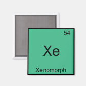 Xe - Xenomorph Funny Chemistry Element Symbol T-Sh Magnet (Vorderseite/Rückseite)