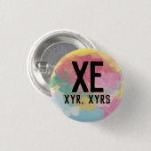 Xe Xyr Xyrs Pronouns Button (Vorne & Hinten)