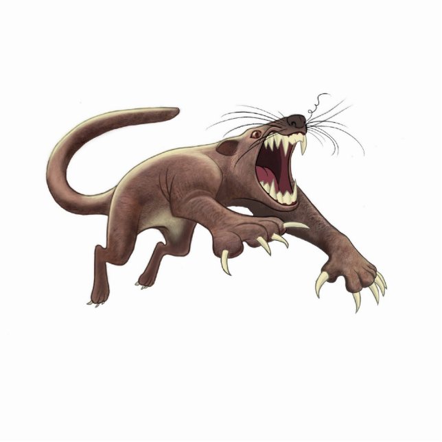 Xeko Fossa-Figürchen Freistehende Fotoskulptur (Vorne)