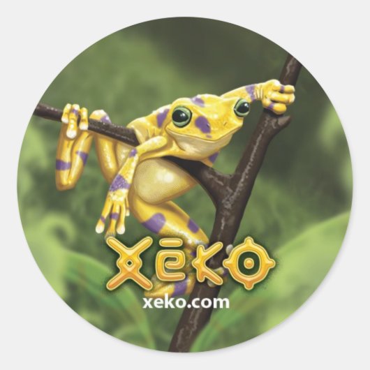 Xeko Golden Frog Stickers (Vorderseite)