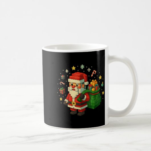 Xel Santa Claus With Retro Gamer Christmas Kaffeetasse (Rechts)