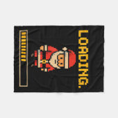 Xel Santa Loading Retro Christmas Gamer Shirt  Fleecedecke (Vorderseite (Horizontal))