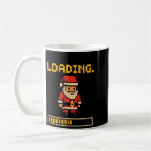 Xel Santa Loading Retro Christmas Gamer Shirt Kaffeetasse (Links)