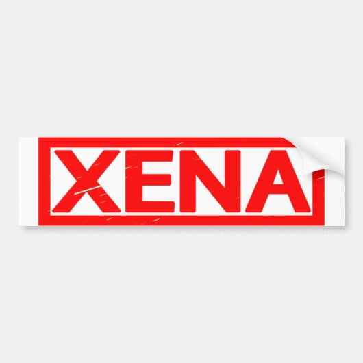 Xena Briefmarke Autoaufkleber (Vorne)