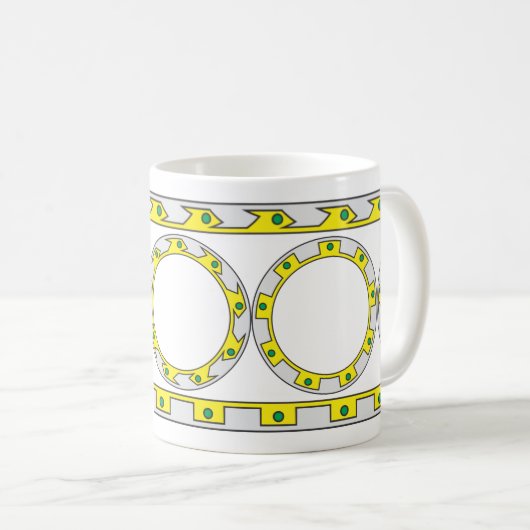 Xena Chakram Pattern Kaffeetasse (VorderseiteRechts)