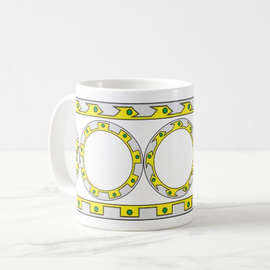 Xena Chakram Pattern Kaffeetasse (Vorderseite Links)