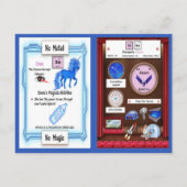 Xena - Xenon Horn Unicorn Game Card Postkarte (Rückseite)