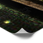 XENIA EXPLORES HYPERION'S ORBITER, Science Fiction Poster (Ecke)