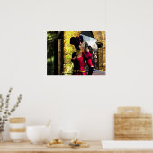 XENIA EXPLORES HYPERION'S ORBITER, Science Fiction Poster (Küche)