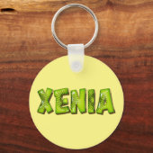 Xenia Name Kiwi Design Schlüsselger Schlüsselanhänger (Vorderseite)