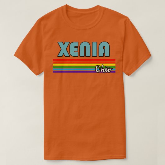 Xenia Ohio Pride Xenia LGBT Geschenk LGBTQ Support T-Shirt (Design vorne)