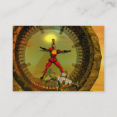 XENIA VS TITAN IM WÜSTE DES HYPERION VISITENKARTE (Rückseite)