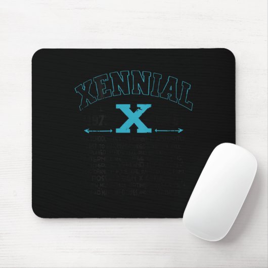 Xennial Generation X 1970s 1980s Millennial Gen X Mousepad (Mit Mouse)