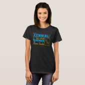 Xennial Generation X Millennial GenX Funny Xennial T-Shirt (Vorne ganz)