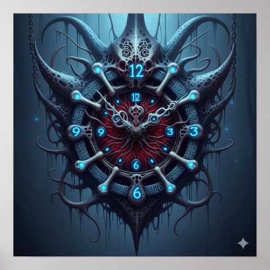 Xeno Art Clock Poster (Vorne)