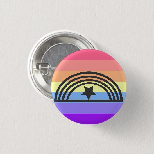 Xenogender Button (schwarz) (Vorne & Hinten)