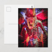 Xenomorph-Alien-Statue Horror-Sci-Fi-Sammelobjekt Postkarte (Vorne/Hinten)