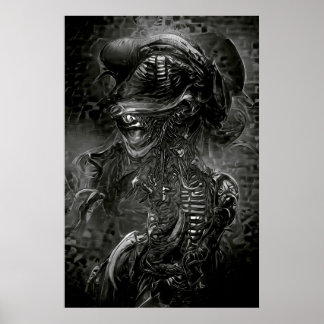 Xenomorph B&W Poster