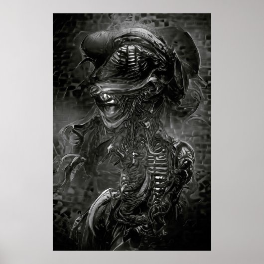 Xenomorph B&W Poster (Vorne)