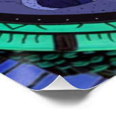 Xenomul Gateway Surreal Glossy Poster (Ecke)