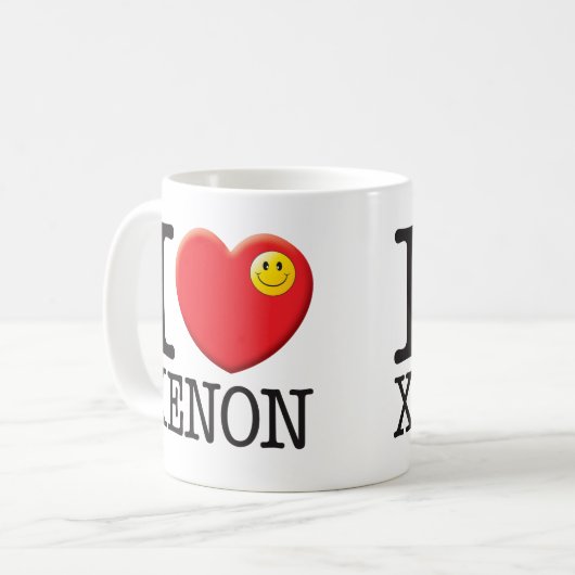 Xenon-Liebe Kaffeetasse (Vorderseite Links)
