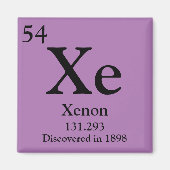 Xenon Periodic Tabelle Magnet (Vorne)