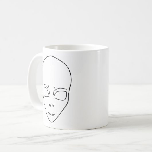 XENU GESICHTS-TASSE KAFFEETASSE (Vorderseite Links)