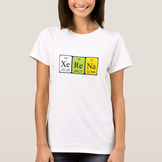 Xerena Periodenname Shirt (Vorderseite)