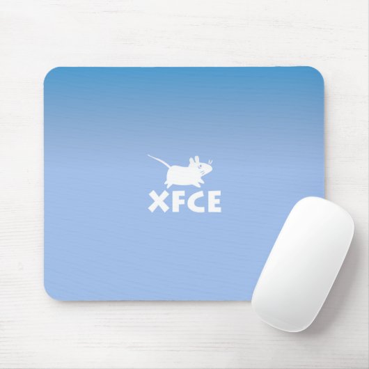 Xfce DE Blue Mousepad (Mit Mouse)