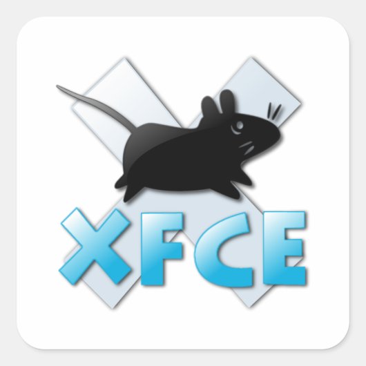 XFCE NS 1 QUADRATISCHER AUFKLEBER (Vorderseite)