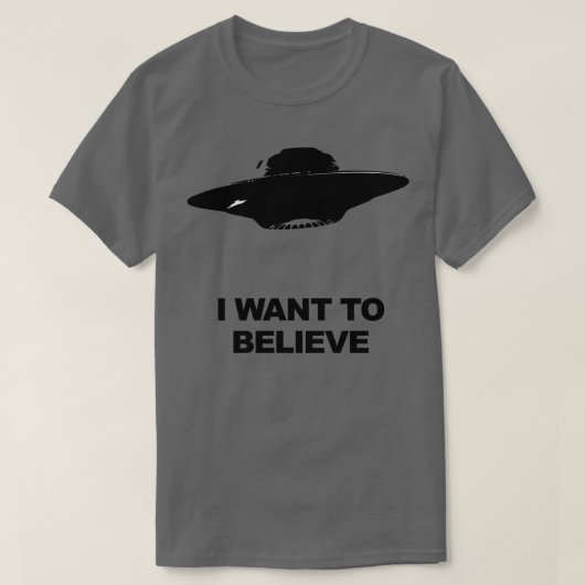 XFiles WOLLTE ICH ZU GLAUBEN T-Shirt (Design vorne)
