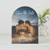 xFoto - Vertikales Schreiben Save the Date V2 Einladung (Stehend Vorderseite)