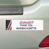 XG-, Änderung? , Danke Massachusetts Autoaufkleber (Auf Auto)