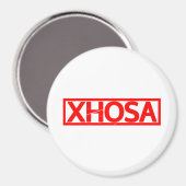 Xhosa-Briefmarke Magnet (Vorderseite/Rückseite)