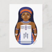 Xhosa, Südafrikanische Matryoshka Postcard Postkarte (Vorderseite)