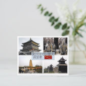 Xi An - China - Mosaik - Postkarte (Stehend Vorderseite)