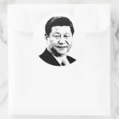 Xi Jinping Runder Aufkleber (Tasche)