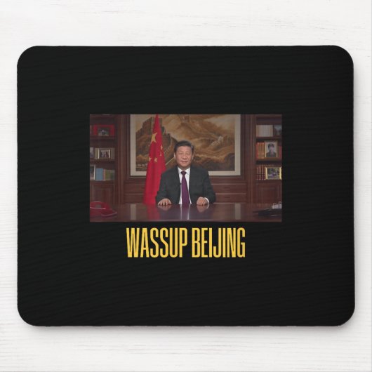 Xi Jinping Wup Beijing Funny Meme Face Giga Xi Chi Mousepad (Vorne)