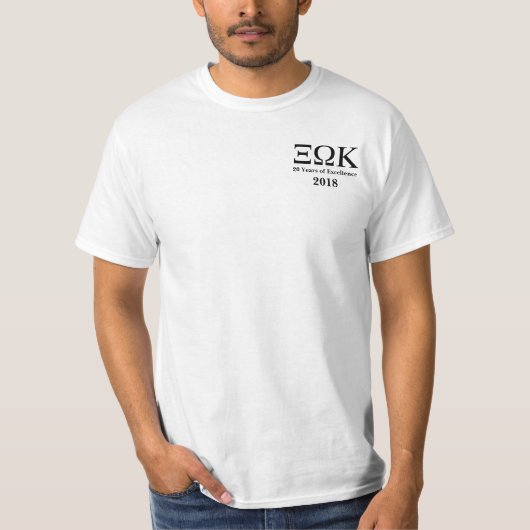 XI Omega-Kappa 20 T-Shirt (Vorderseite)