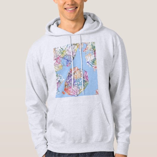 Xiamen China City Map Hoodie (Vorderseite)