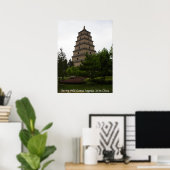 Xi'an Big Wild Goose Pagoda Poster (Heimbüro)