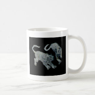Xian China 2002 Ghost Tigers Black Square Tran Kaffeetasse