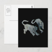 Xian China 2002 Ghost Tigers Black Square Tran Postkarte (Vorne/Hinten)